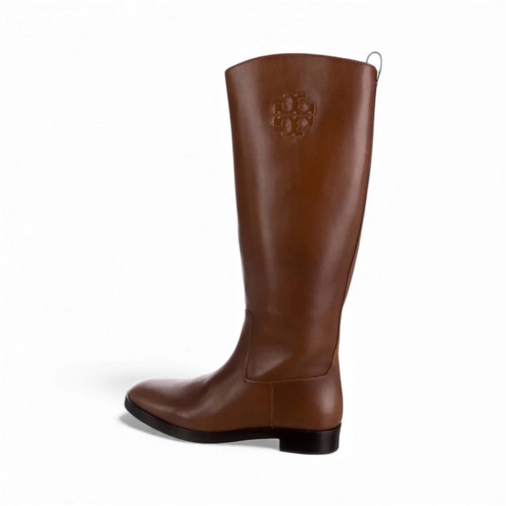 Tory Burch Tan Leather Heeled Boots